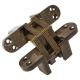Concealed Hinge - 117 x 28mm - Antique Brass - Pair