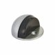 Half Moon Oval Floor Door Stop - 30 x 45mm - Satin Chrome