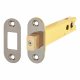8mm Bolt Through Tubular Bathroom Deadbolt - 127mm Case - 108mm Backset - Radius - Black Nickel