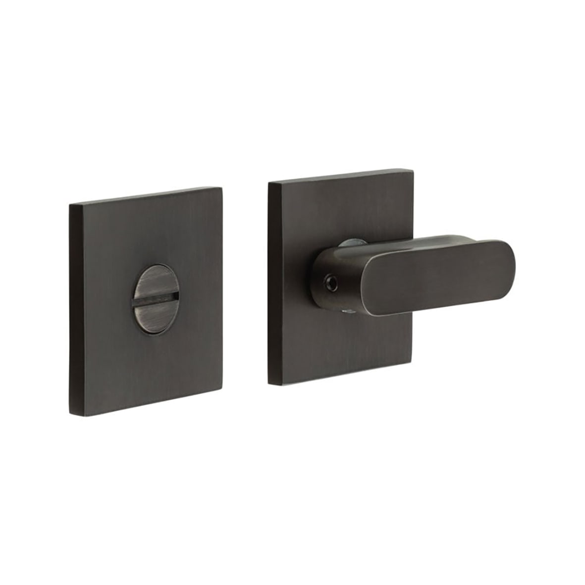 Square Bathroom Turn & Release - 54 x 54mm - Dark Bronze