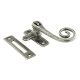 Monkey Tail Mortice Plate Casement Window Fastener - Reversible - Pewter