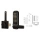 Borg BL4409 External Marine Grade Push Button Slam Latch Code Lock - Black