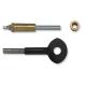 6P119/8K104 Tap in Sash Rail Screws - Pack of 6 with 1 Key