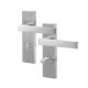 Marcus Satin Chrome Bathroom Door Handles - Delta Range - 157 x 43mm
