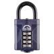 Combination All Weather Padlock - 50mm Body - 22 x 26mm Shackle - Blue