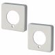 Square Privacy Rose Cover - Polished Chrome