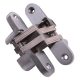 Concealed Hinge - 94 x 18mm - Satin Chrome - Pair
