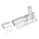 Brushed Aluminium Straight Barrel Bolt - 38 x 25mm