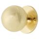 Ball Cabinet Knob - 18mm Diameter - Satin Brass