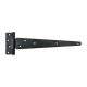 Heavy Duty Gate/Door Tee Hinge - 400 x 40mm - Black Powder Coated - Pair
