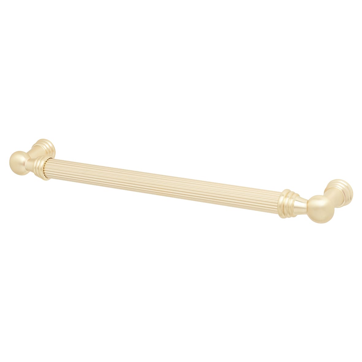 Whitby Lines 10mm T-Bar Cabinet Pull Handle - 192mm Centres - Satin Brass