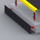 Riser Plate - 1500 x 145mm - Black