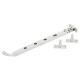 Bulb End Casement Window Stay - 10"/250mm Length - Soft Satin Chrome