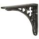 Clover Shelf Bracket - 125 x 100mm - Pewter Effect