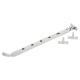 Bulb End Casement Window Stay - 12"/300mm Length - Soft Satin Chrome