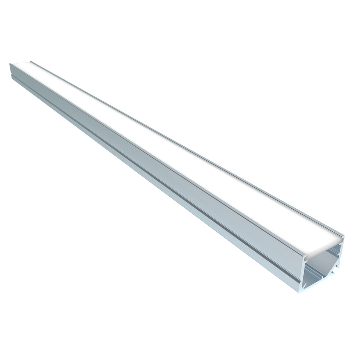 Gamma Surface Mounted Profile with End Caps and Brackets - 2500mm - Aluminium