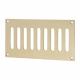 Plain Slotted Vent - 165 x 89mm - 3200mm² Free Air Flow - Polished Brass