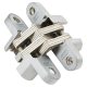 Concealed Hinge - 117 x 25mm - Satin Chrome - Pair