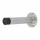 Round Base Projection Door Stop - 80mm Projection - Satin Chrome