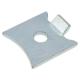 Standard Raised Bookcase Clip - Bright Zinc Plated - Pack of 10
