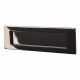 Letter Plate - 254 x 74mm - Black Nickel