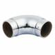 51mm Solid Brass 90° Bar Rail Elbow - Polished Chrome