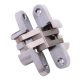 Concealed Hinge - 60 x 13mm - Satin Chrome - Pair