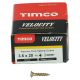 Velocity Pozi Countersunk Wood Screws - 3.5 x 20mm - Yellow Zinc - Pack of 200