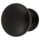 Domed Round Cabinet Knob - 30mm Diameter - Matt Black