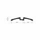Watershed Seal - 1000mm Length - TKS Threshold - Inward/Outward Opening Doors - Silver