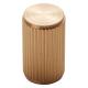 Lines Cylinder Cabinet Knob - 18mm Diameter - Satin Brass