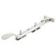 Cast Victorian Casement Window Stay - 8"/200mm Length - Polished Chrome