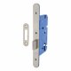 Architectural DIN Euro Deadlock - 85mm Case - 60mm Backset - Radius -Satin Stainless Steel