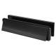 Seal Letter Plate - 265 x 70mm - Door Thickness 40-80mm - Black