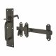 Heavy Duty Suffolk Gate Thumb Latch - 204 x 43mm - Black Galvanised