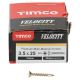 Velocity Pozi Countersunk Wood Screws - 3.5 x 25mm - Yellow Zinc - Pack of 200