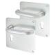 Satin Aluminium 20mm Return to Door Euro Lock Door Handles - 160 x 160mm