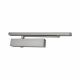 Track Arm Overhead Fire Door Closer - Power Size 2-4 - Push/Pull Mounting - Silver