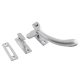 Cast Bulb End Mortice & Hook Plate Casement Window Fastener - Reversible - Satin Chrome
