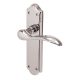 Polished Chrome Scroll Latch Door Handles - Madrid Range - 180 x 45mm