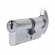 1 Star 6 Pin Kitemarked 80mm Euro Thumbturn Cylinder - 35mm Turn + 45mm - Satin Chrome