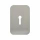Jumbo Adhesive Fixing Escutcheon - 75 x 50mm - Keyhole - Satin Stainless Steel