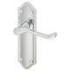 Polished Chrome Scroll Latch Door Handles - Ashmead Range - 168 x 46mm