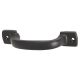 22mm D-Bar Cabinet Pull Handle - 107mm Centres - Smooth Black