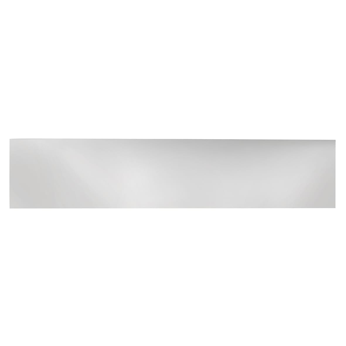 Laminated Plastic Self-Adhesive Kick Plate - 800 x 150 x 1.5mm - Brushed Silver