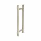 Satin Stainless Steel 25mm T-Bar Door Pull Handles - Back to Back - 305mm Centres