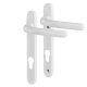White uPVC Multipoint Door Handles - 92mm c/c - Windsor Range - White