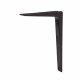 Aluminium Shelf Bracket - 200 x 300mm - Black