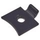 Standard Flat Bookcase Clip - Black Powder Coated - Pack of 10