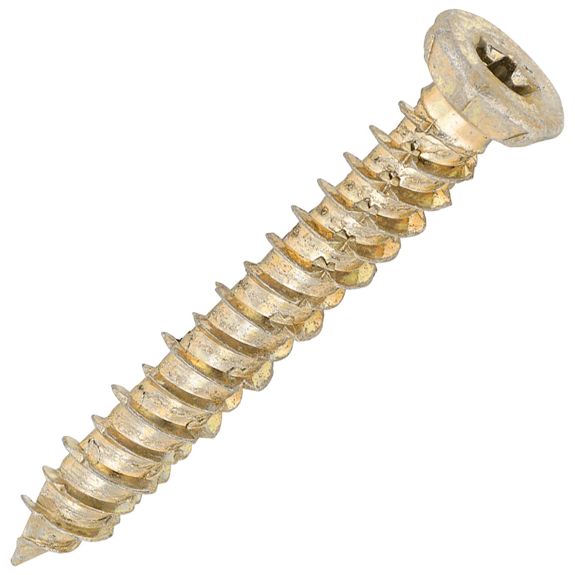 Concrete Screw - Countersunk - Yellow Zinc - 7.5 x 50mm - Pack of 100